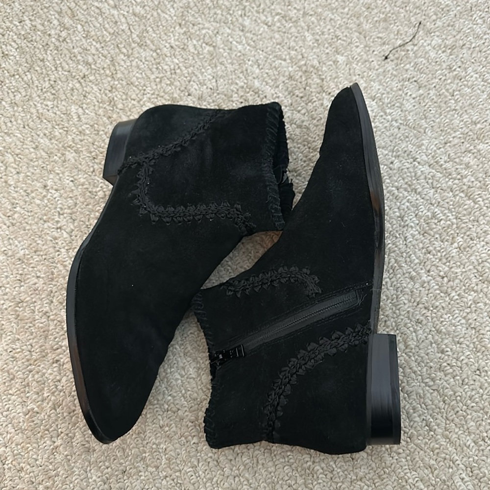 Black suede jack rodgers bootie